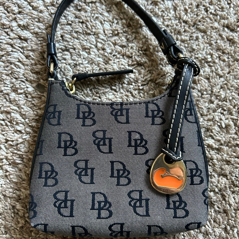 Dooney & Bourke Monogram Handbag - Black and Gray